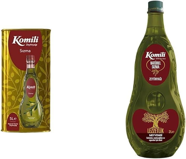 Komili Sızma Zeytinyağı, 5 Lt ve Natürel Sızma Zeytinyağı, 2 Lt