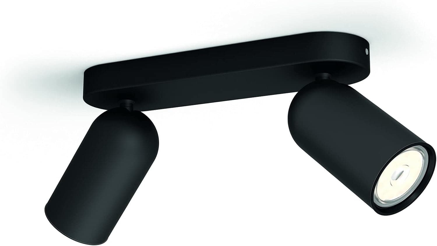 Philips myLiving Pongee Tavan/Duvar 2li Siyah Spot Lamba GU10 Duy (Ampul birlikte verilmez)