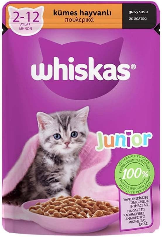 Whiskas Kümes Hayvanlı Yavru Kedi Yaş Mama 85 G Tekli Paket