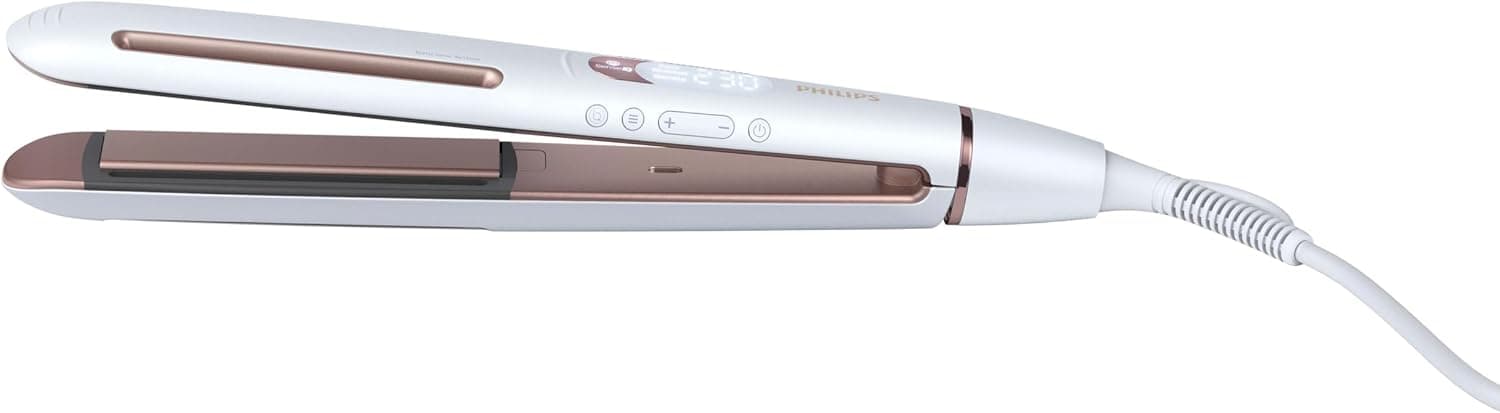 Philips Saç Düzleştirici, SenseIQ Teknolojili, 3 Şekillendirme Modu, Tetra İyonik Sistem, Ultra Kaygan Plaka, Elektriklenme Önleyici, 8000 Serisi, BHS830/00