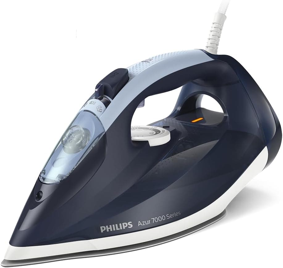 Philips 7000 Serisi Buharlı Ütü - 2800W, SteamGlide Plus Taban, 250 g Güçlendirme, 50 g/dk Sürekli Buhar, Otomatik Kapanma, Hızlı Kireç Temizleme (DST7030/20)