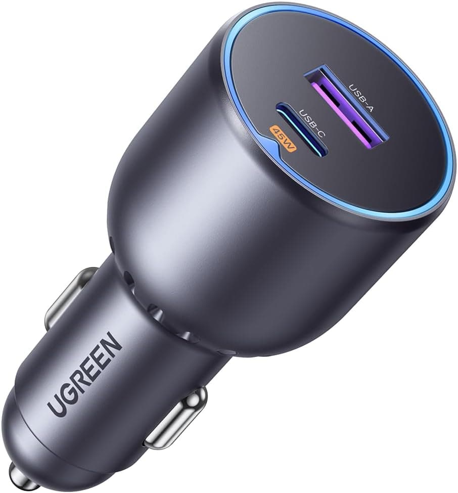 UGREEN 63W 2 Portlu Araç İçi Şarj Cihazı Çakmaklık Adaptörü, 35023