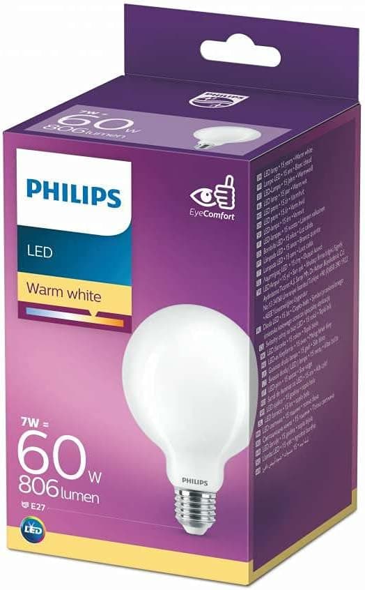 Philips LED classic 60W G93 E27 Sarı Işık Dim Edilmez LED Ampul