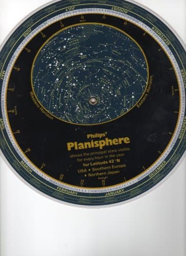 Philips Planisphere - Latitude 42 N. USA.