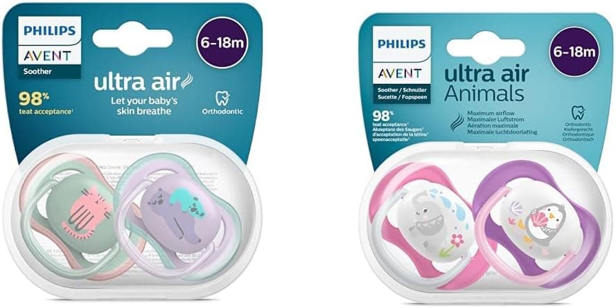 Philips Avent SCF085/18 Ultra Air Emzik (6-18 Ay) Erkek & SCF080/08 Ultra Air Emzik (6-18 Ay) Kız