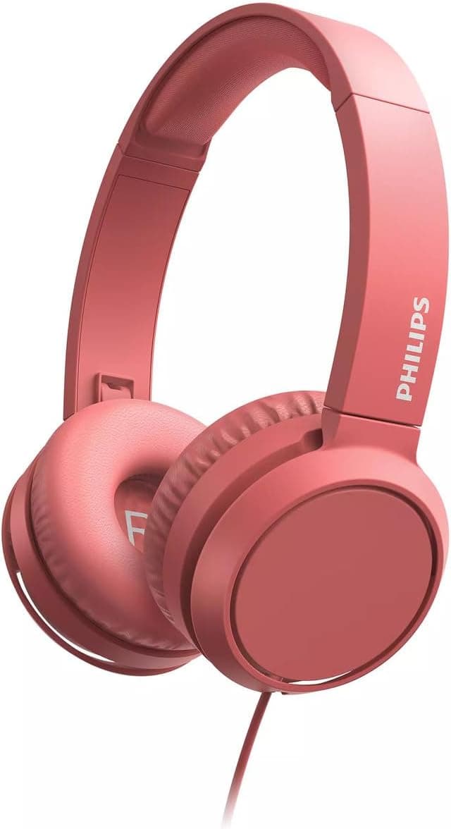 Philips TAH4105 Kablolu Kulak Üstü Kulaklık (Mikrofonlu) Kırmızı