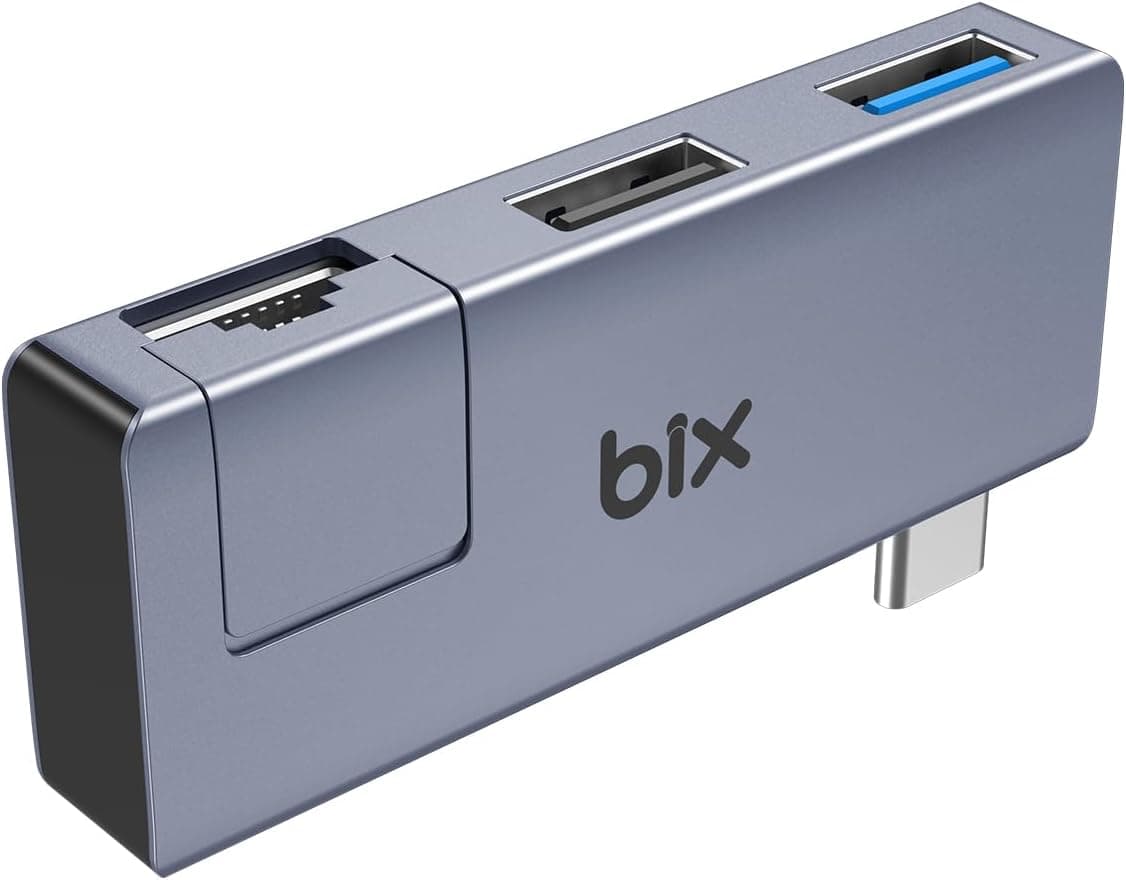 Bix BX21HB Type-C to USB 3.2 USB 2.0 RJ45 Dönüştürücü Adaptör Hub