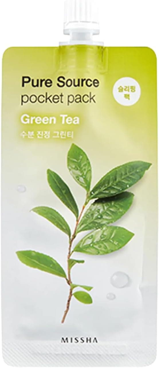 Yatıştırıcı ve Nemlendirici Yeşil Çay Uyku Maskesi 10ml Pure Source Pocket Pack Green Tea