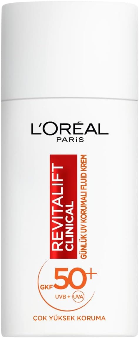 LOreal Paris Revitalift Clinical SPF 50+ Günlük Yüksek UV Korumalı Yüz Güneş Kremi 50 ml
