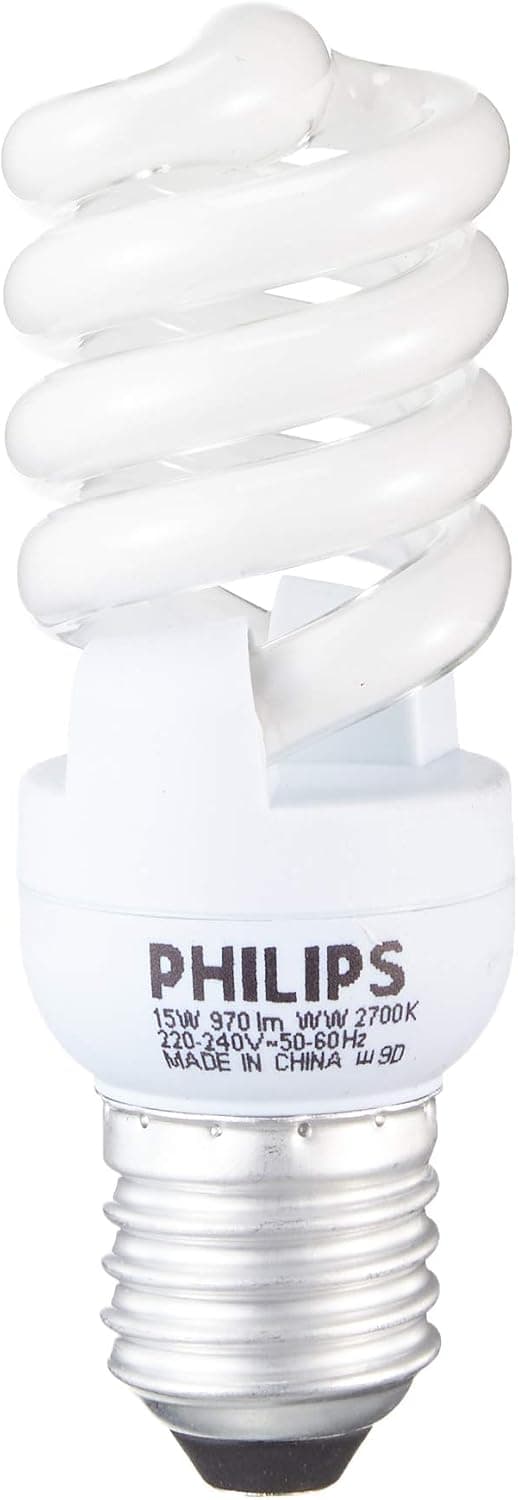 Philips Economy Twister 15W Ampul, 2700K Sarı Işık, E27 Normal Duy