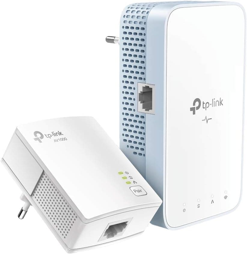 TP-Link AV1000 Gigabit Powerline ac Wi-Fi Kit, TL-WPA7517 KIT, Gigabit Ethernet, 750 Mbps