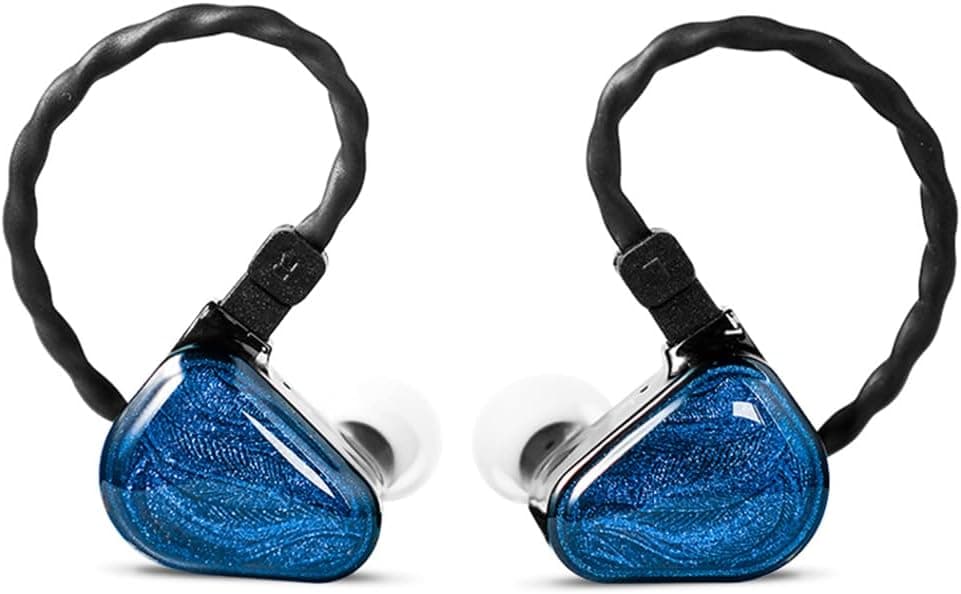 TRUTHEAR Zero Mavi Dual Dynamic Drivers In-Ear Headphone | Sahne, Stüdyo veya Odyofil için Çift Sürücülü Kulak içi/In-Ear Kablolu Monitör Kulaklık