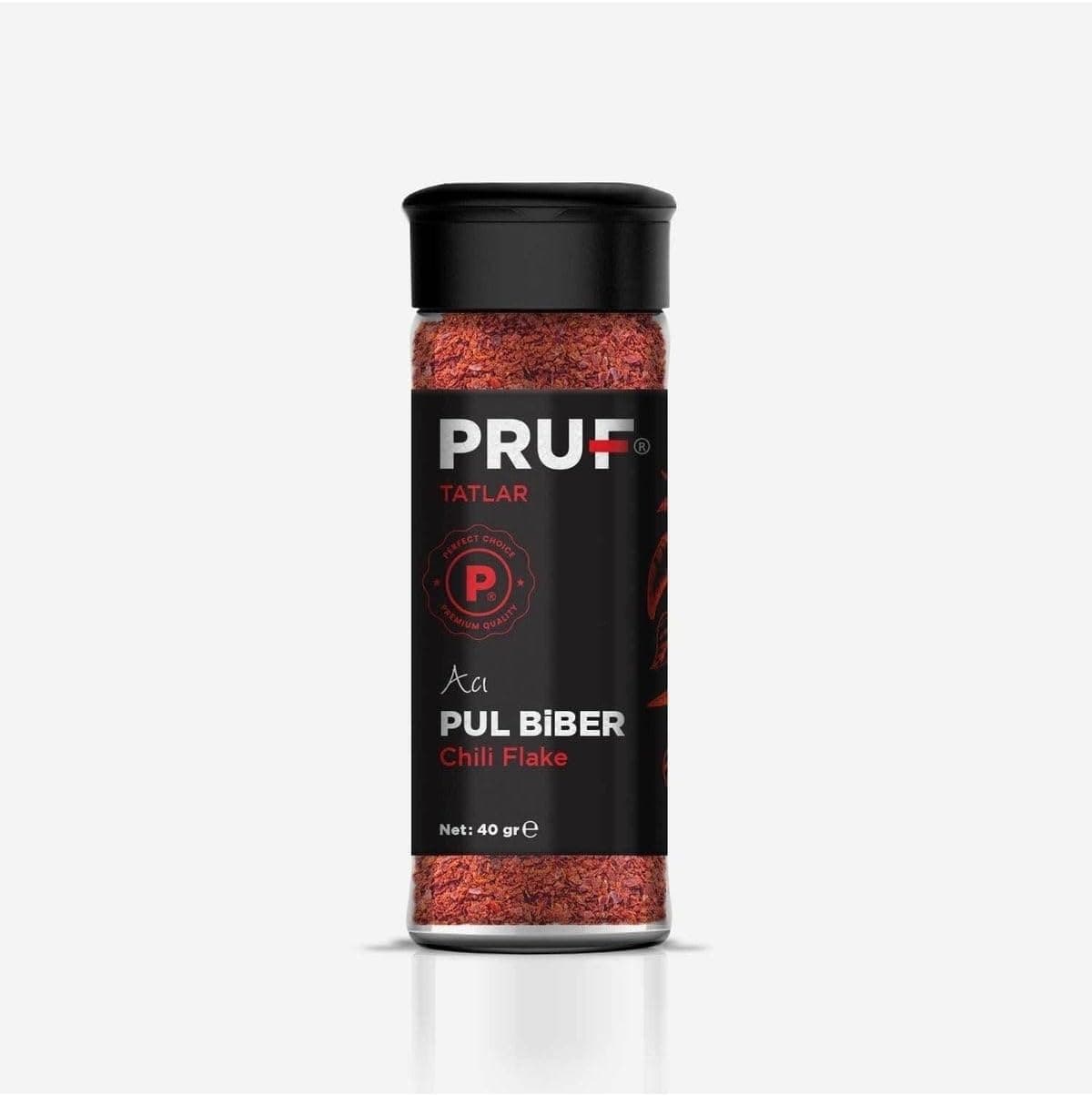 Pruf Acı Pul Biber 40 Gr. Cam Şişe