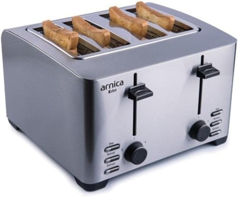 Arnica Gh27000 Kıtır Ekmek Kızartma, 1500 W, Inoks