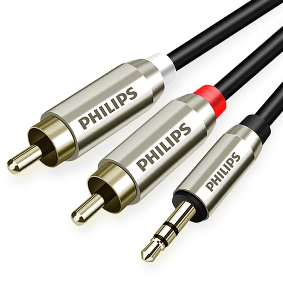 Philips SWR2120C/93 3.5mm Stereo Erkek/Rca Erkek Ses Kablosu - 2 Metre