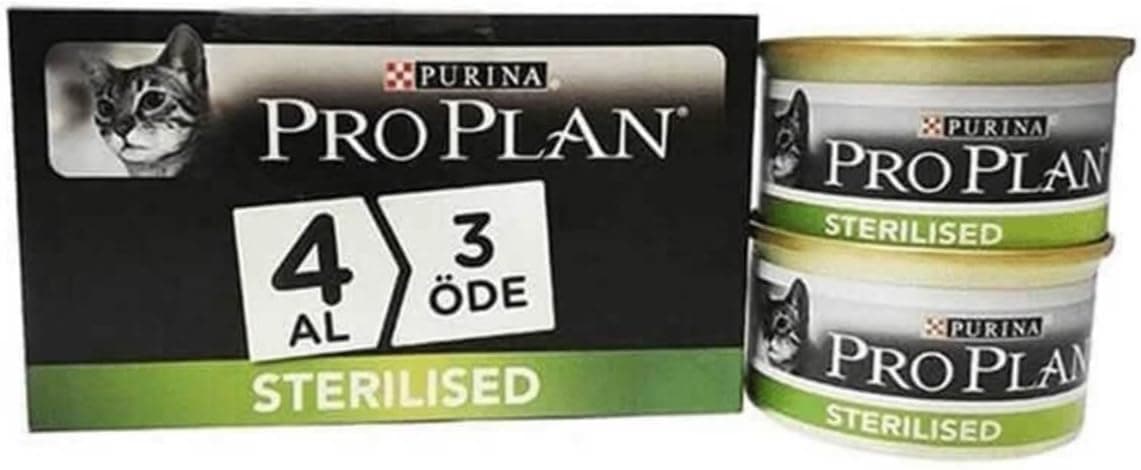 Purina Pro Plan Sterilised Kısırlaştırılmış Kediler İçin Somonlu Yaş Kedi Maması 24 Adet