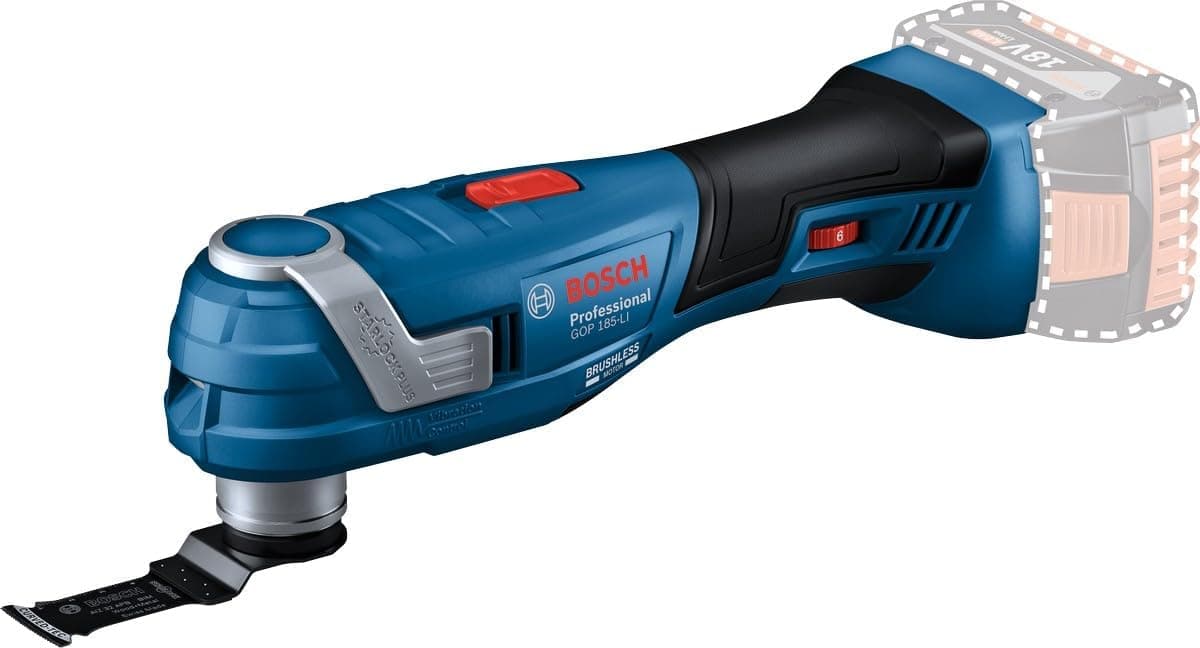 Bosch Professional GOP 185-LI Akülü Salınım Makinesi (18 Volt, SOLO, 20.000 titreşim/dak, Starlock, Karton kutuda)