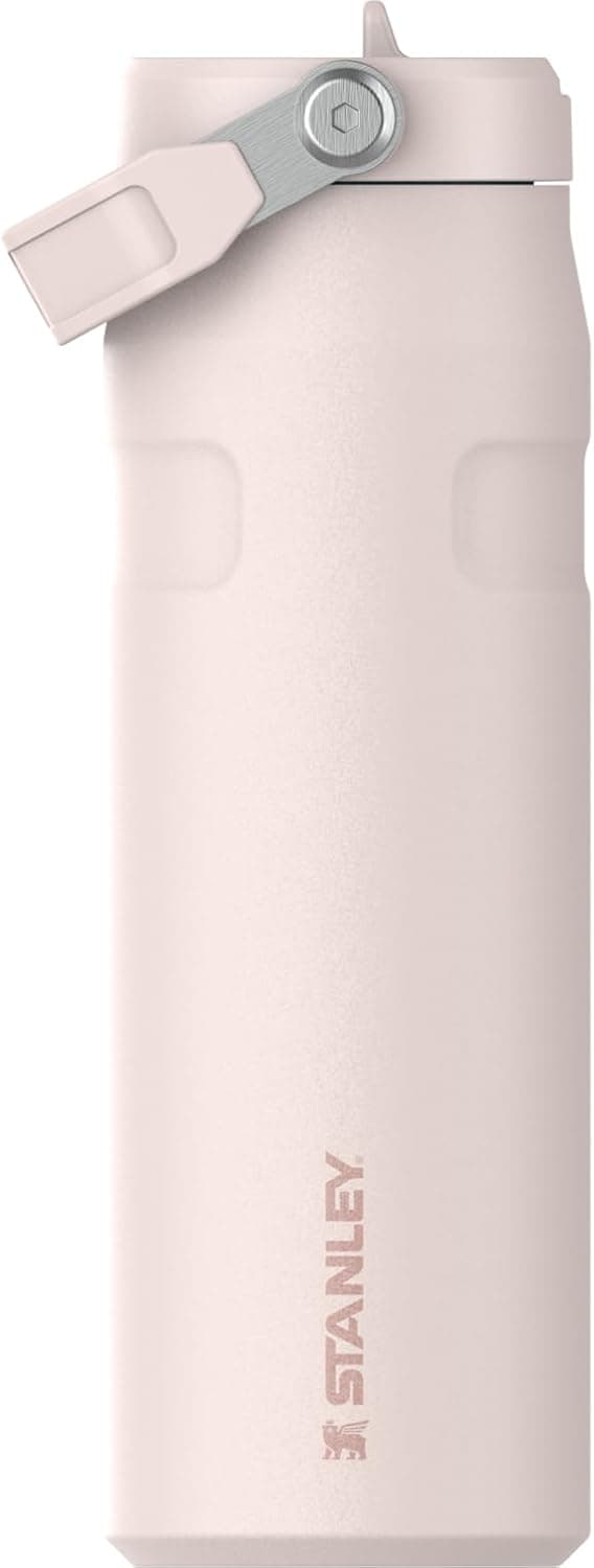 Stanley IceFlow Flip Straw 2.0 Su Şişesi 24 oz | Daha Büyük Açılışlı Entegre Pipet | Hafif ve Sızdırmaz | Yalıtımlı Paslanmaz Çelik | BPA İçermez | Gül Kuvars