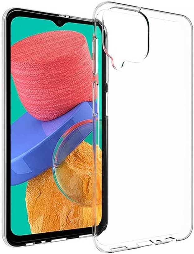 Spia Samsung Galaxy M33 ile uyumlu Kılıf Şeffaf Premier Silikon Orijinal Esnek İnce Geliştirilmiş Dayanıklı Darbe Karşıtı Koruyucu Yeni Nesil Tasarım (Samsung Galaxy M33, Şeffaf)