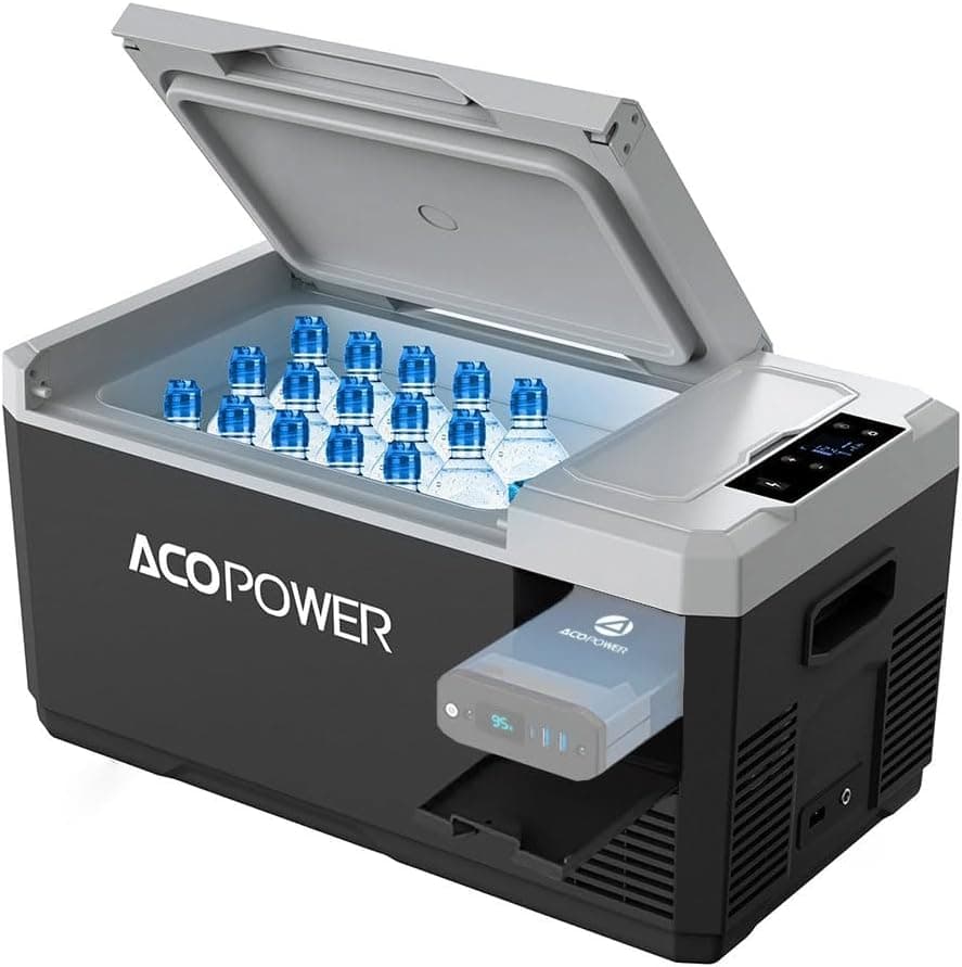 Acopower V18 12/24/220Volt 18Litre Kompresörlü Outdoor Oto Buzdolabı (Akü Dahil Değildir)