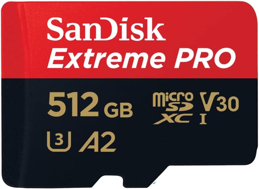 SanDisk 512 GB Extreme PRO microSDXC Kart + SD Adaptörü + RescuePRO Deluxe, 200 MB/snye kadar, A2 Uygulama Performansı, UHS-I, Sınıf 10, U3, V30 ile