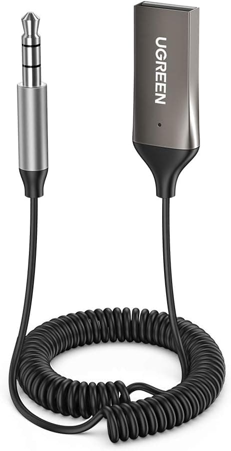 Ugreen Mikrofonlu 3.5 mm Aux Bluetooth 5.3 Alıcı Adaptör Araç Kiti