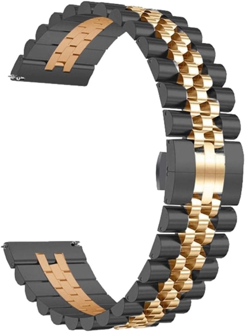 CONSTRAIN - Xiaomi ile uyumlu Mi Watch Color Kordon 22mm Metal Kordon 36 Gümüş-rosegold