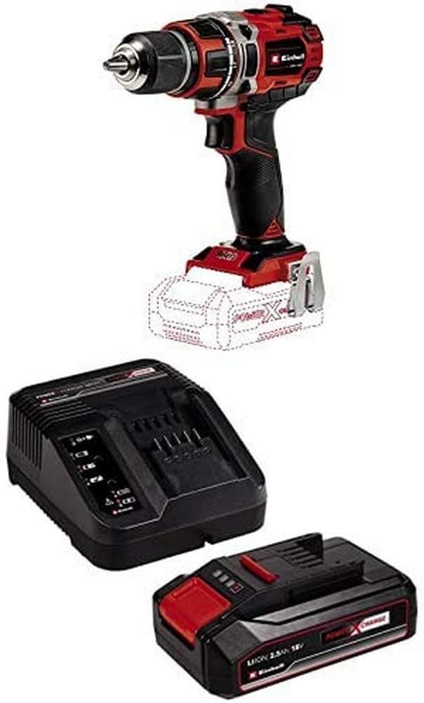 Einhell TP-CD 18/50 Li BL - Solo, Akülü Vidalama ve Einhell 18V 2,5 Ah PXC Starter Kit (Başlangıç Seti)