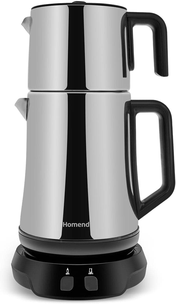 Homend Royaltea Elegant 1776H Parlak Inox Çay Makinesi