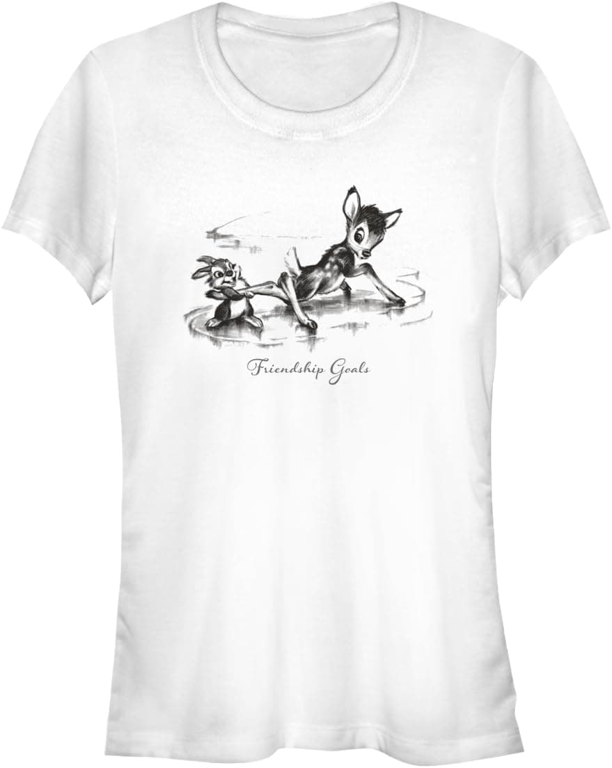 Disney Bambi - Bambi Friendship Bisiklet Yaka T-Shirt Tişört Kadın
