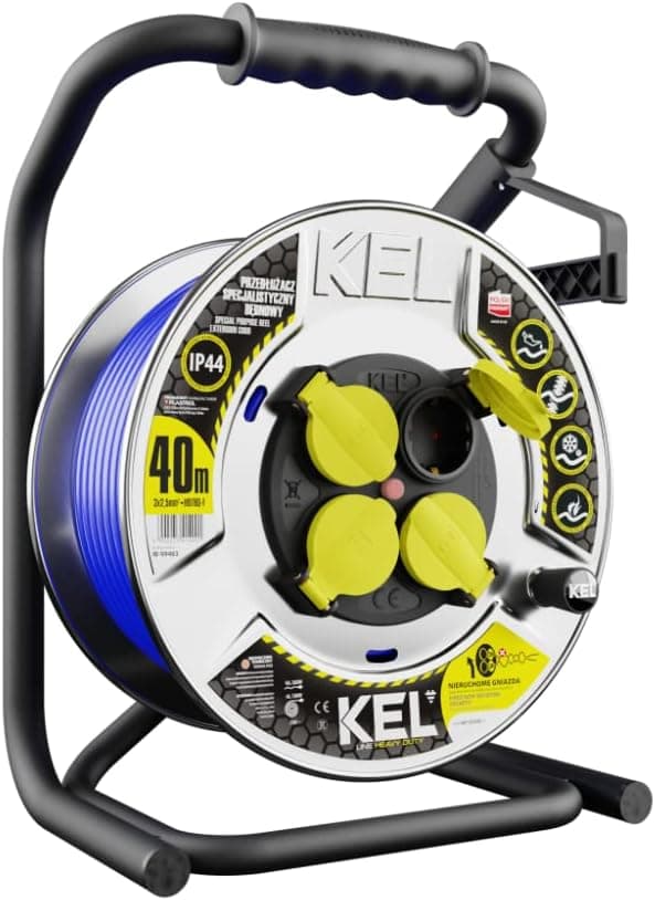 Preis-Zone KEL 99463 Ağır Hizmet Tipi Uzatma Kablosu 40m, 3x2.5 mm2