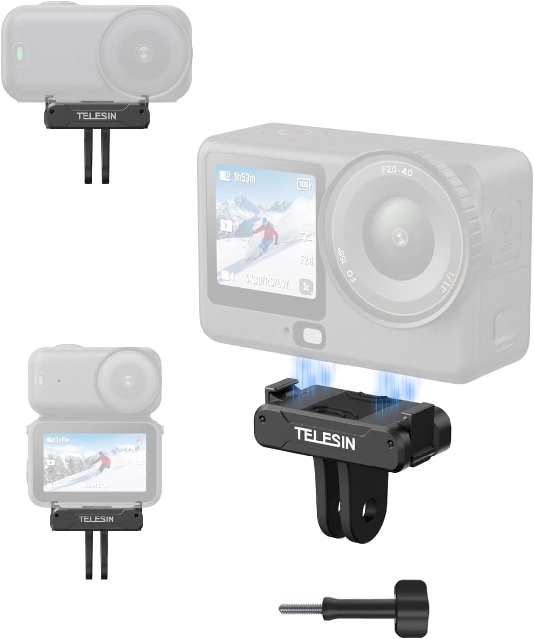 TELESIN DJI Osmo Eylem 6 & Nano için Manyetik Tutuşunu Adaptörü Dağı