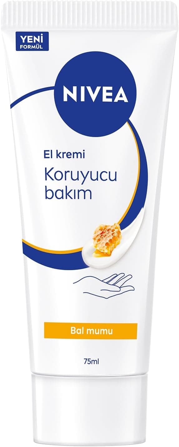 NIVEA El Kremi Koruyucu Bakım, 75 ml, Bal Mumu ve Gül Kokusu