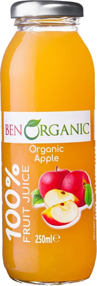 BenOrganic Elma Suyu 250 ml Cam Şişe