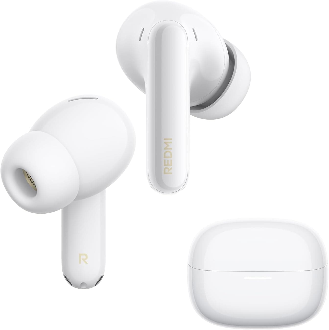 Xiaomi Redmi Buds 8 Pro Cloud White Kablosuz Bluetooth Kulaklık, 42dB Aktif Gürültü Engelleme, Yapay Zeka Gürültü Azaltma, 36 Saat Pil Ömrü, Beyaz