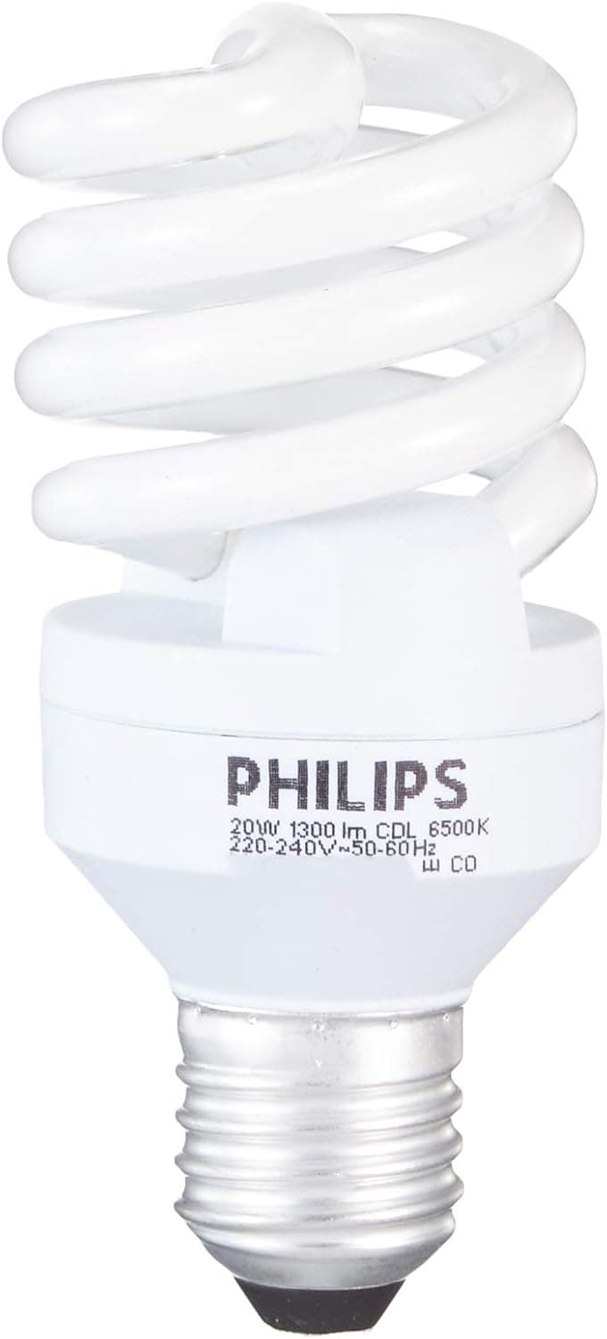 Philips Economy Twister 20W Ampul, 6500K Beyaz Işık, E27 Normal Duy
