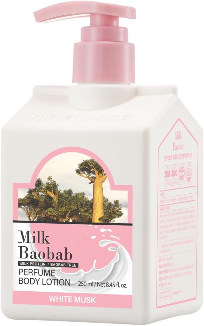 Milk Baobab 6 Hyalüronik Asitle Nemlendiren Parfümlü Vücut Losyonu Perfume Body Lotion (White Musk)