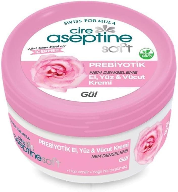 Cire Aseptine Soft Prebiyotik Gül El, Yüz Ve Vücut Kremi 30 Ml