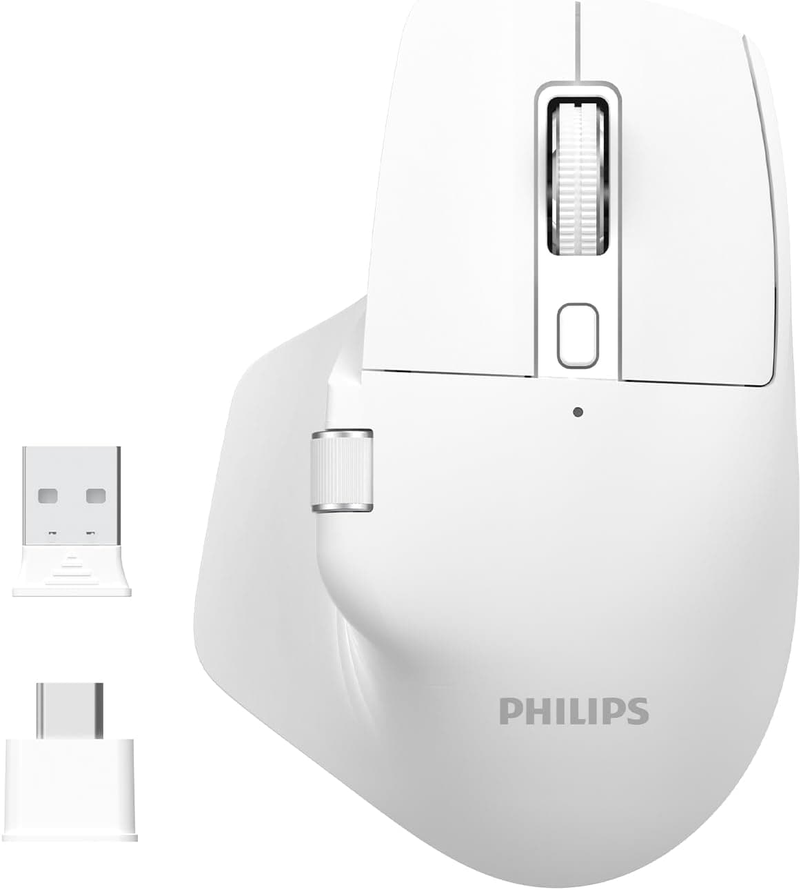 Philips SPK7858 Bluetooth Kablosuz Çift Modlu 4000DPI 7 Tuşlu Optik Mouse Beyaz