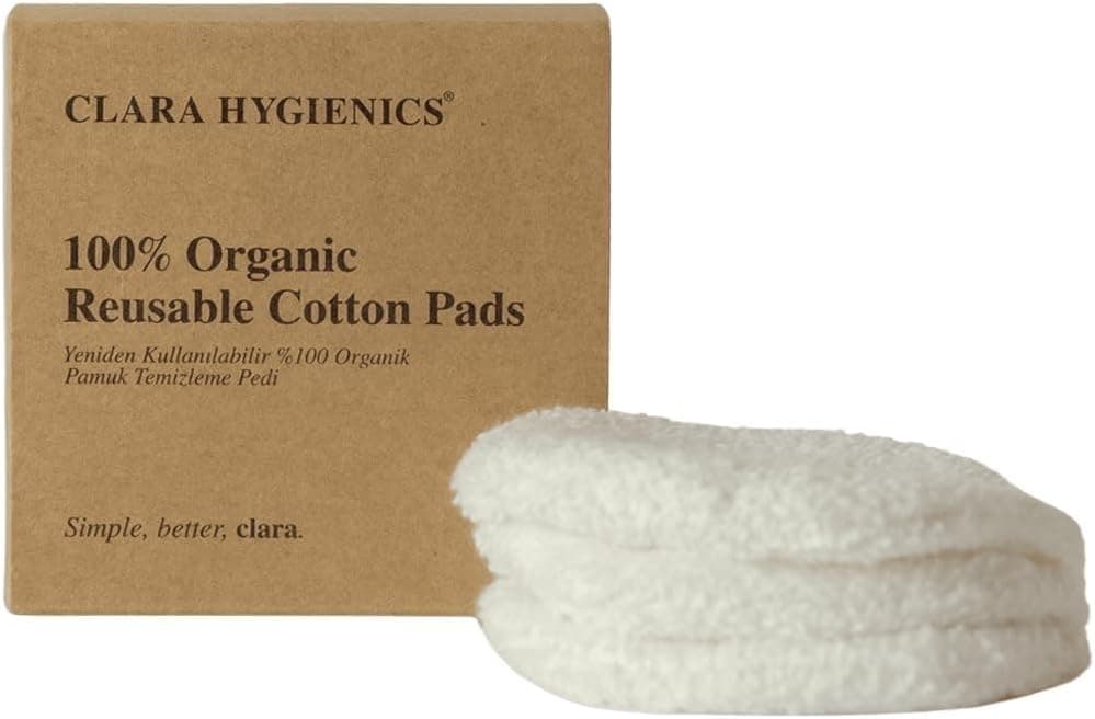 Reusable 100% Organic Cotton Cleansing Pads (3 pieces in 1) Makyaj Temizleme Pamuğu