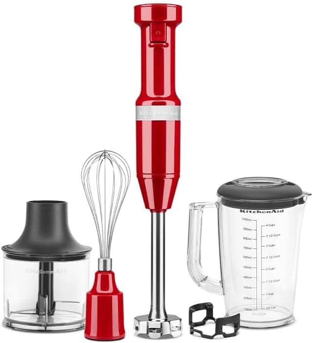 Kitchenaid Aksesuarlı El Blenderi 5KHBV83EER -Empire Red