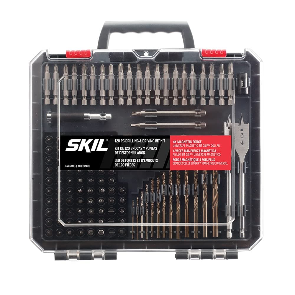 SKIL 120 parça Matkap ve Vida Tahrik Ucu Seti Uç Kavrama ile - SMXS8501