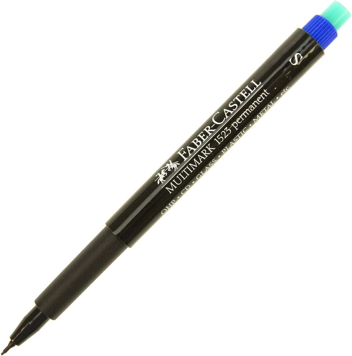 Faber-Castell Permanent Asetat Kalem, S Uç, Mavi, Kalıcı Ve Solmayan Yazım, Asetat Silgili