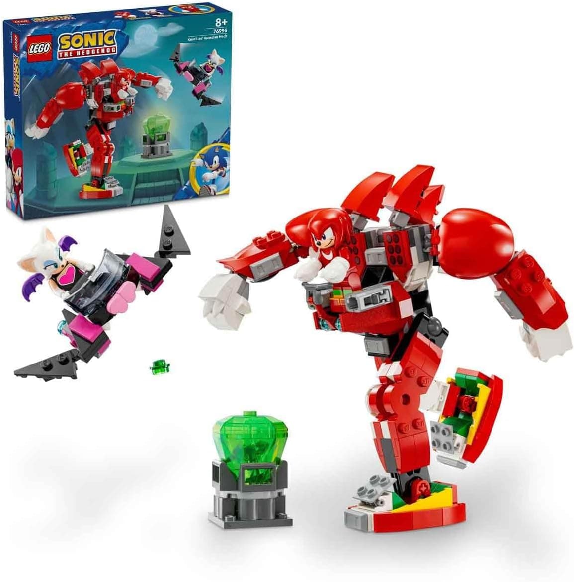 LEGO Sonic the Hedgehog Knuckles’ın Gardiyan Robotu 76996-8 Yaş ve Üzeri Çocuklar için Yaratıcı Oyuncak Yapım Seti (276 Parça)