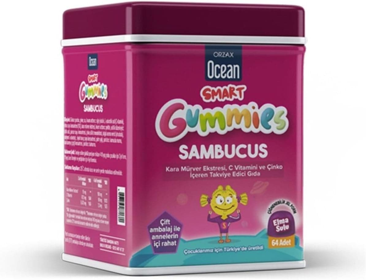 Orzax Ocean Smart Gummies Sambucus Çiğ. Jel Form