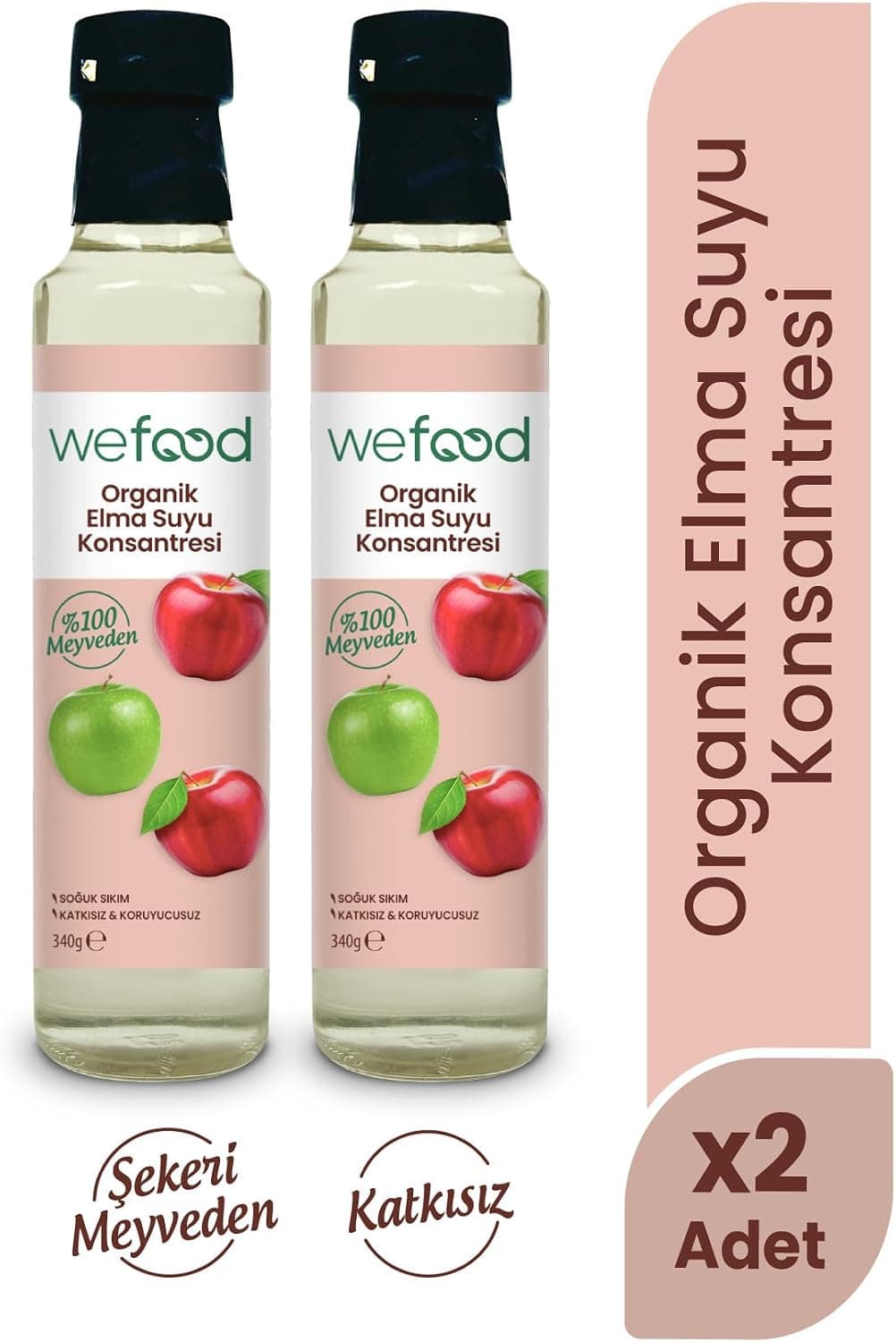 Wefood Organik Elma Suyu Konsantresi 340 Gr 2Li