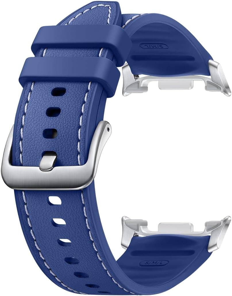 Samsung Galaxy Watch8 Hibrit Deri Kordon S/M/L Lacivert