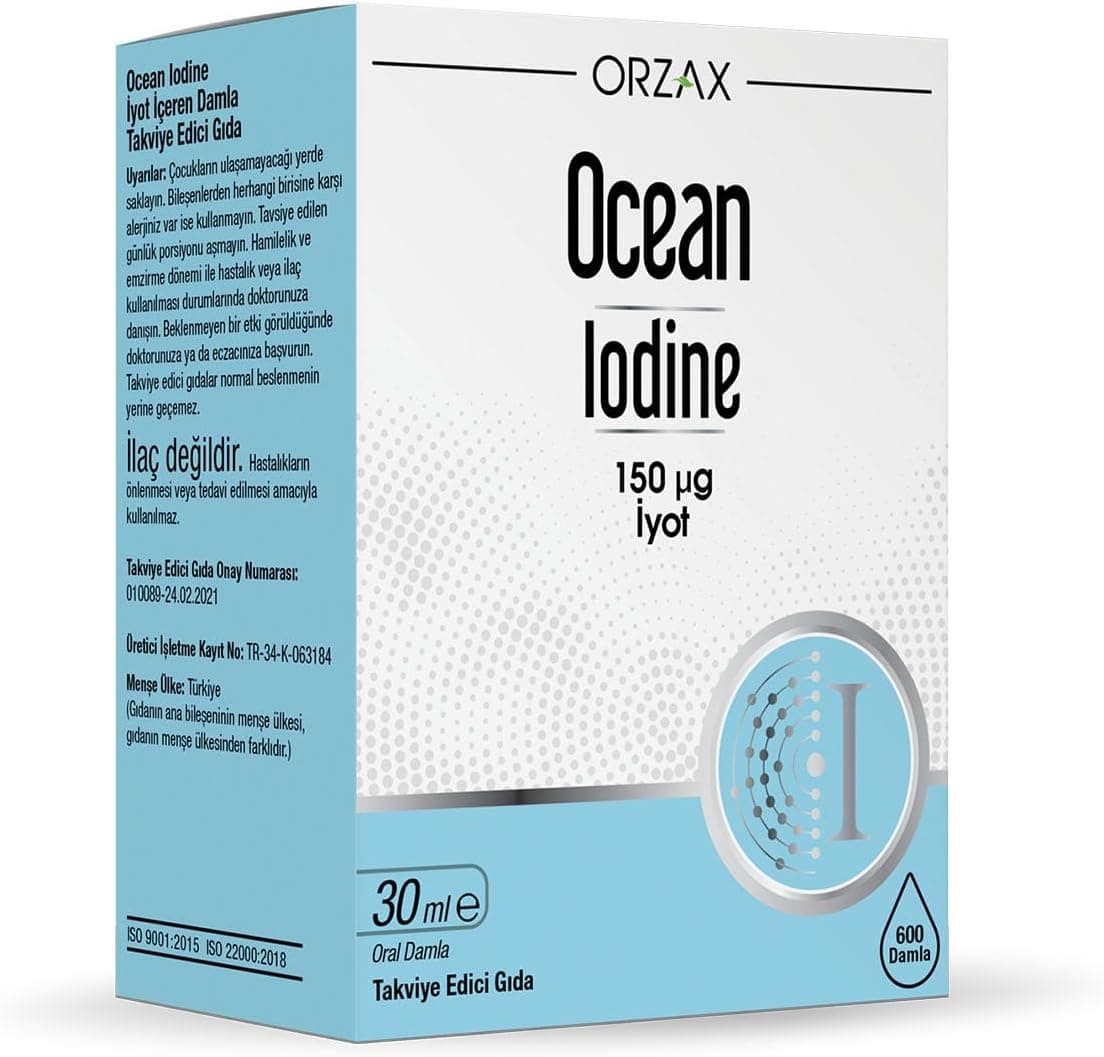 Orzax Ocean Iodine 150 Mcg Damla 30 Ml