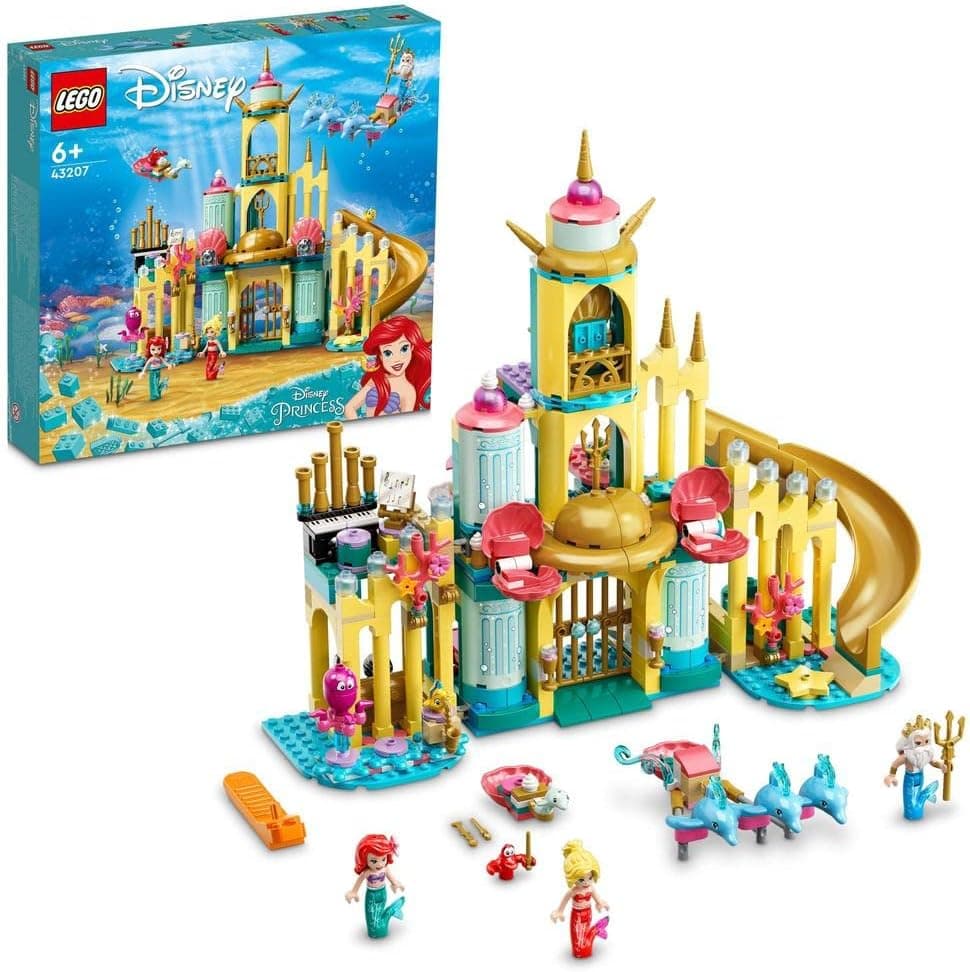 LEGO | Disney Princess™ Ariel’in Su Altı Sarayı 43207-6 Yaş ve Üzeri Çocuklar için İnşa Edilebilen Deniz Kızı Prenses Oyuncak Yapım Seti (498 Parça)