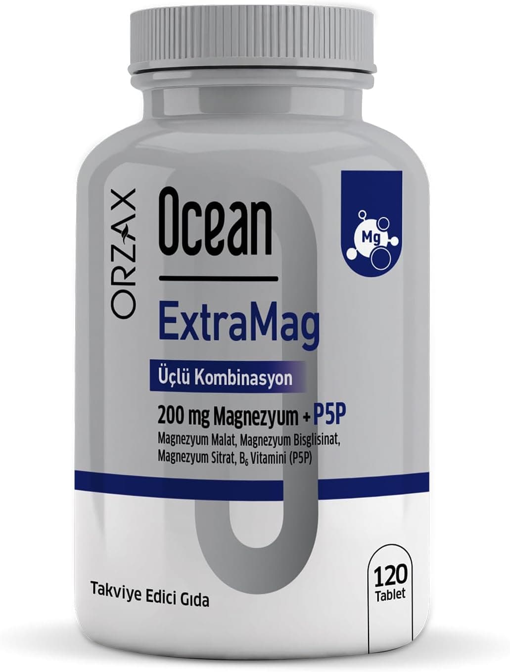 Ocean ExtraMag Üçlü Magnezyum Kombinasyonu 120 Tablet